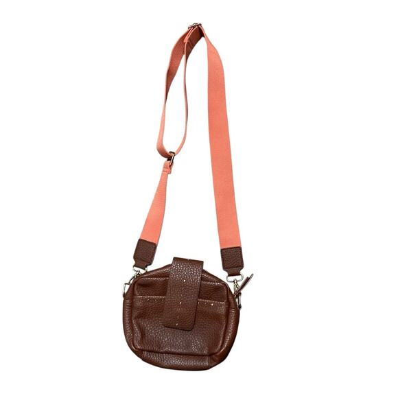 Oliver Bonas‎ Women's Brown Studded Faux Leather Crossbody Bag Boho Adjustable - Picture 2 of 7